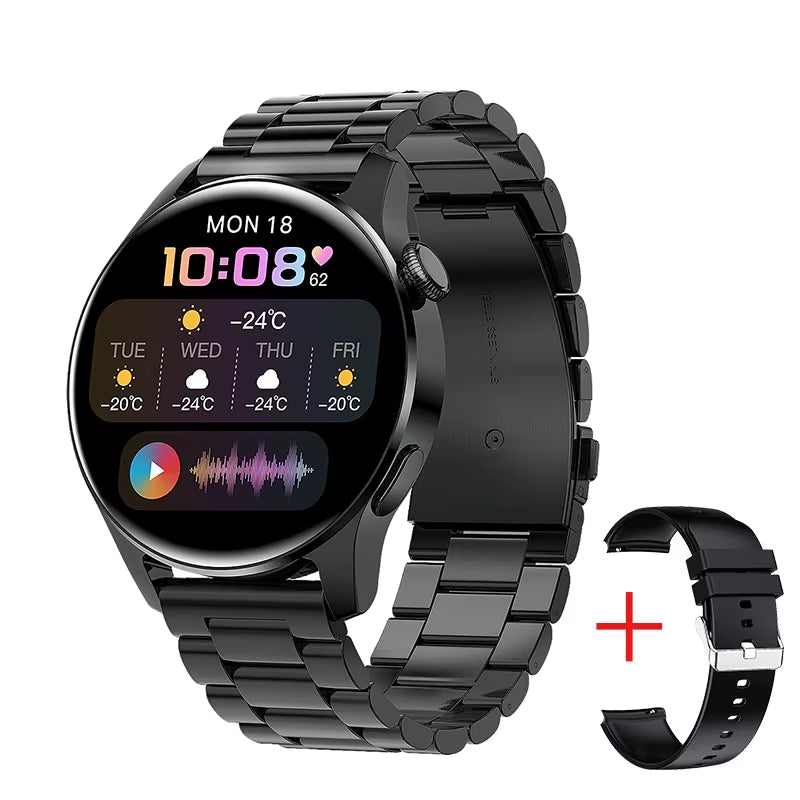 New Bluetooth Call Smart Watch Men Full Touch Screen Sports Fitness Watch Bluetooth Is Suitable for Android Ios Smart Watch
