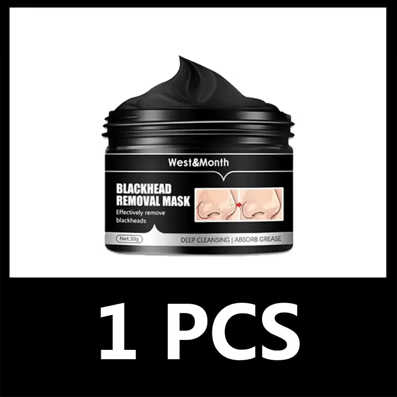 Bamboo Blackhead Removal Face Mask Oil-Control Charcoal Black Peel off Face Mask Mud Deep Cleaning Shrink Pore Anti-Acne