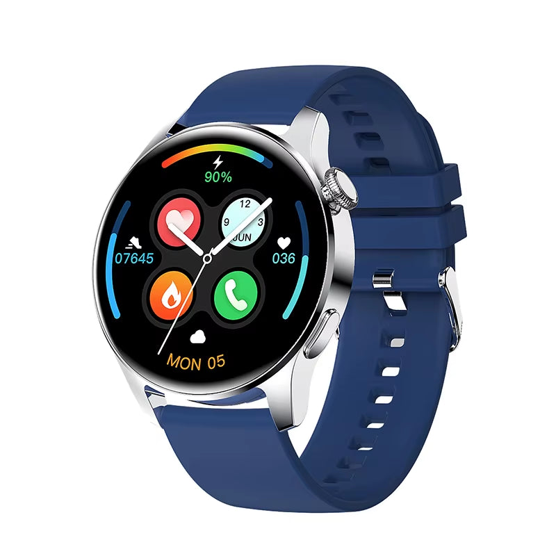 New Bluetooth Call Smart Watch Men Full Touch Screen Sports Fitness Watch Bluetooth Is Suitable for Android Ios Smart Watch