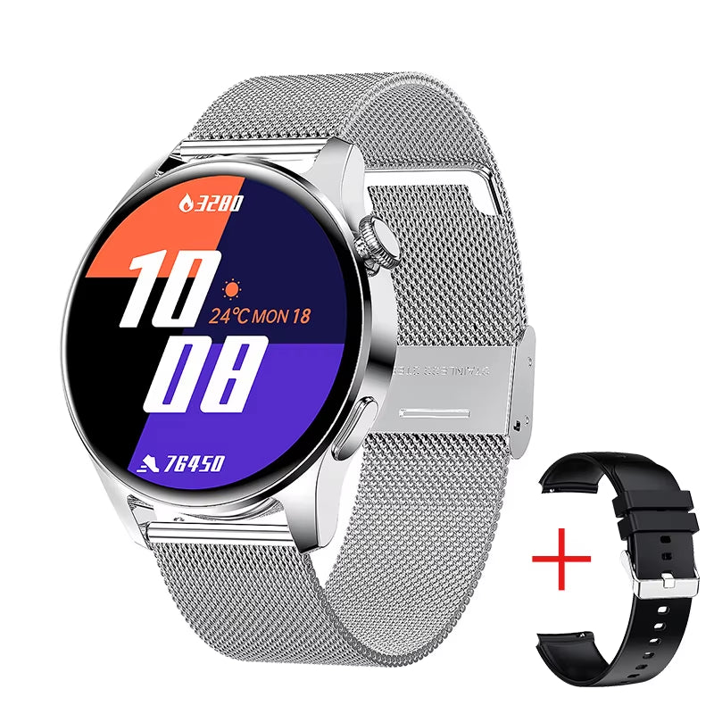 New Bluetooth Call Smart Watch Men Full Touch Screen Sports Fitness Watch Bluetooth Is Suitable for Android Ios Smart Watch